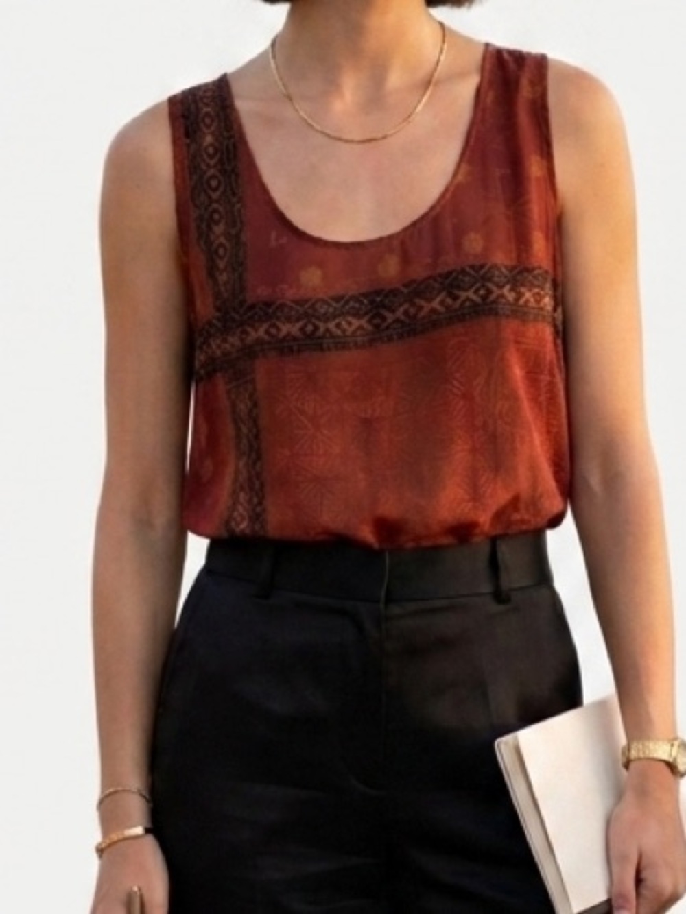 Tienda Ho Vintage Artisan Rayon Tank Top